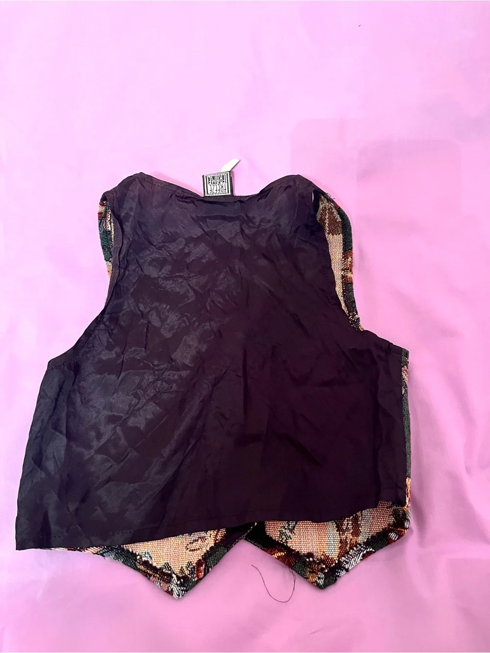 Holiday Santa Pattern Green Kids Vest - Unbranded